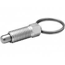 GN 717-5-M8-A-ST; Indexing plungers; Thread: M8; Plating: zinc; 5mm; Mat: steel; ELESA+GANTER