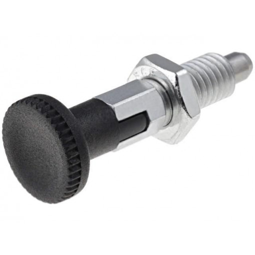 GN 717-5-M8-CK-ST; Indexing plungers; Thread: M8; Plating: zinc; 5mm; Mat: steel; ELESA+GANTER