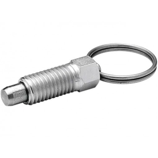 GN 717-6-M10-A-ST; Indexing plungers; Thread: M10; Plating: zinc; 6mm; Mat: steel; ELESA+GANTER