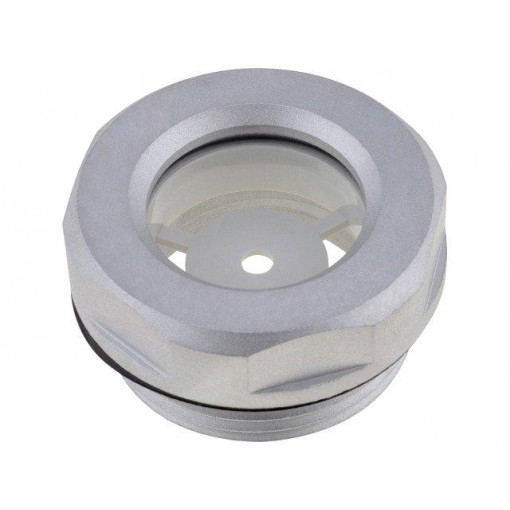 GN 743-18-M27X1,5-A; Level indicator; Inspect.hole dia: 18mm; M27; Mat: aluminium; ELESA+GANTER