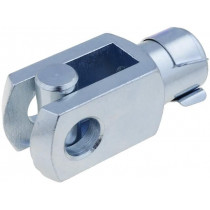 GN 751-10-40-M10-B; Fork joint; Øhole: 10mm; Thread: M10; Mat: steel; Pitch: 1,5; L: 40mm; ELESA+GANTER