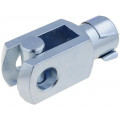 GN 751-8-16-M8-B; Fork joint; Øhole: 8mm; Thread: M8; Mat: steel; Pitch: 1,25; L: 16mm; ELESA+GANTER