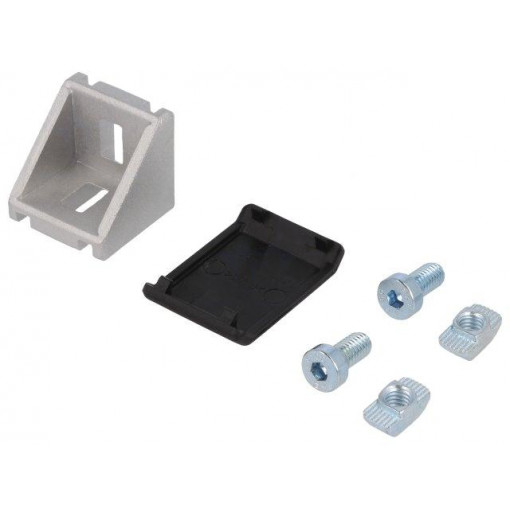 GN 960-30-8-30-30-B-MT; Angle bracket; for profiles; Width of the groove: 8mm; W: 28mm; ELESA+GANTER