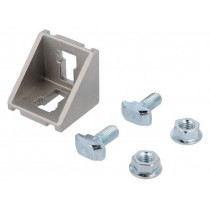 GN 960-40-10-40-40-C-MT; Angle bracket; for profiles; Width of the groove: 10mm; W: 38mm; ELESA+GANTER