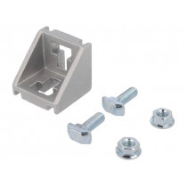 GN 960-45-10-45-45-C-MT; Angle bracket; for profiles; Width of the groove: 10mm; W: 43mm; ELESA+GANTER