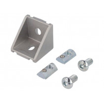 GN 961-40-8-40-40-C-MT; Angle bracket; for profiles; Width of the groove: 8mm; W: 38mm; ELESA+GANTER