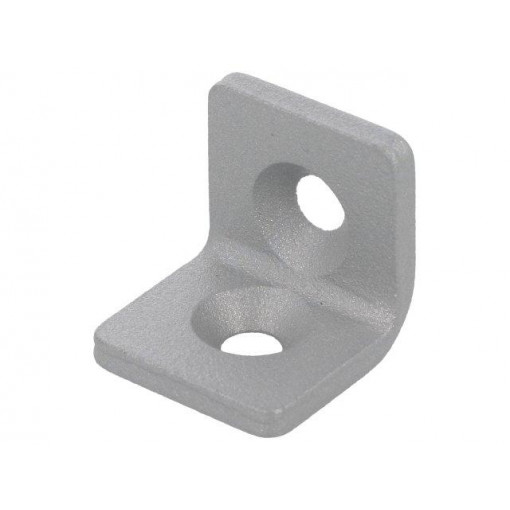 GN 967-20-20-L-1-SR; Angle bracket; for profiles; W: 20mm; H: 20mm; L: 20mm; steel; ELESA+GANTER