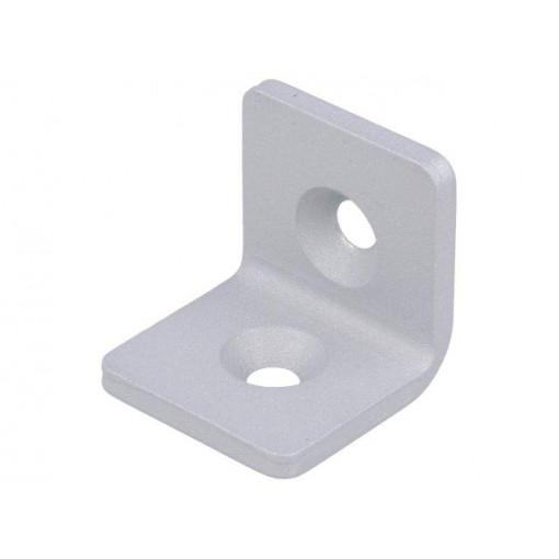 GN 967-40-40-L-1-SR; Angle bracket; for profiles; W: 40mm; H: 40mm; L: 40mm; steel; ELESA+GANTER