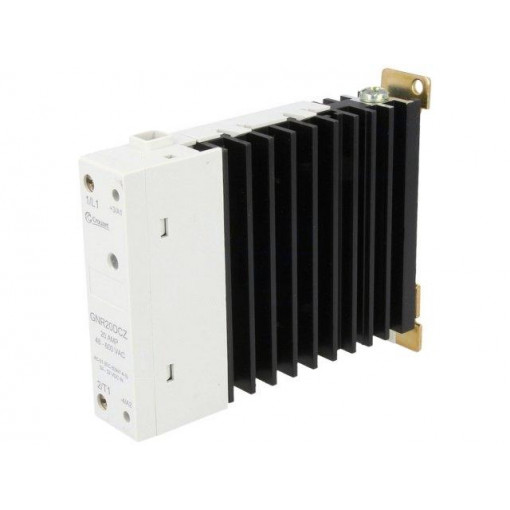 GNR20DCZ; Relay: solid state; Ucntrl: 4÷32VDC; 20A; 48÷600VAC; DIN,on panel; CRYDOM