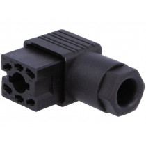 932447100 GO 6 WF; Connector: square; Series: G; plug; female; PIN: 6; tinned; IP65; 50V; HIRSCHMANN