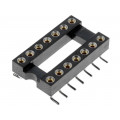 DS1001-02-14N13; Socket: DIP; PIN: 14; Pitch: 2.54mm; precision; SMT; 7.62mm; 0÷85°C; CONNFLY