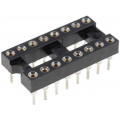 DS1001-01-16BT1NSF6S; Socket: DIP; PIN: 16; Pitch: 2.54mm; precision; THT; gold-plated; CONNFLY
