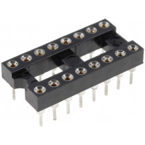 DS1001-01-16BT1NSF6S; Socket: DIP; PIN: 16; Pitch: 2.54mm; precision; THT; gold-plated; CONNFLY DS1001-01-16BT1NSF6S; Socket: DIP; PIN: 16; Pitch: 2.54mm; precision; THT; gold-plated; CONNFLY