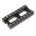 DS1001-01-18BT1NSF6S; Socket: DIP; PIN: 18; Pitch: 2.54mm; precision; THT; gold-plated; CONNFLY DS1001-01-18BT1NSF6S; Socket: DIP; PIN: 18; Pitch: 2.54mm; precision; THT; gold-plated; CONNFLY