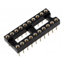 DS1001-01-20BT1NSF6S; Socket: DIP; PIN: 20; Pitch: 2.54mm; precision; THT; gold-plated; CONNFLY DS1001-01-20BT1NSF6S; Socket: DIP; PIN: 20; Pitch: 2.54mm; precision; THT; gold-plated; CONNFLY