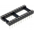 GOLD 22P; Socket: DIP; PIN: 22; Pitch: 2.54mm; precision; THT; gold-plated; NINIGI