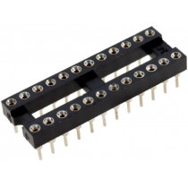 DS1001-01-24BT1NSF6S; Socket: DIP; PIN: 24; Pitch: 2.54mm; precision; THT; gold-plated; CONNFLY DS1001-01-24BT1NSF6S; Socket: DIP; PIN: 24; Pitch: 2.54mm; precision; THT; gold-plated; CONNFLY