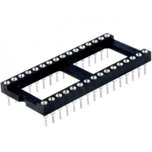 DS1001-01-32BT1WSF6S; Socket: DIP; PIN: 32; Pitch: 2.54mm; precision; THT; gold-plated; CONNFLY