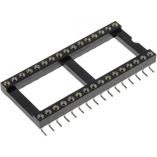 DS1001-02-32W13; Socket: DIP; PIN: 32; Pitch: 2.54mm; precision; SMT; 15.24mm; 0÷85°C; CONNFLY