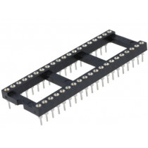 DS1001-01-40BT1WSF6S; Socket: DIP; PIN: 40; Pitch: 2.54mm; precision; THT; gold-plated; CONNFLY DS1001-01-40BT1WSF6S; Socket: DIP; PIN: 40; Pitch: 2.54mm; precision; THT; gold-plated; CONNFLY