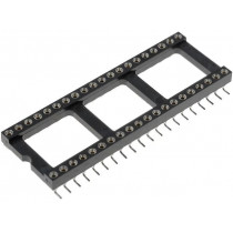 DS1001-02-40W13; Socket: DIP; PIN: 40; Pitch: 2.54mm; precision; SMT; 15.24mm; 0÷85°C; CONNFLY