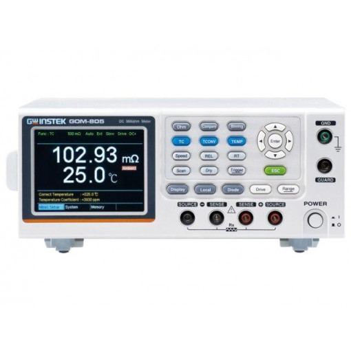 GOM-805; Milli-ohm meter; TFT 3,5