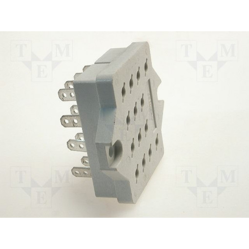 GOP-14; Socket; PIN: 14; 10A; 250VAC; Mounting: PCB; Leads: for soldering; RELPOL GOP-14; Socket; PIN: 14; 10A; 250VAC; Mounting: PCB; Leads: for soldering; RELPOL