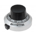 ; Precise knob; with counting dial; Shaft d: 6.35mm; Ø46x25mm; SR PASSIVES