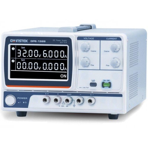 GPE-1326; Power supply: laboratory; Channels: 1; 0÷32VDC; 0÷6A; Plug: EU; GW INSTEK