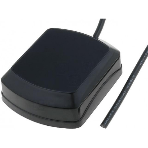 ; Antenna; inner; GPS; Len: 5m; magnet; 2.4÷5VDC; Dim: 48x39x14mm; 15mA; JC Antenna ; Antenna; inner; GPS; Len: 5m; magnet; 2.4÷5VDC; Dim: 48x39x14mm; 15mA; JC Antenna