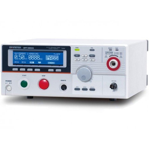 GPT-9602; Meter: safety tester; Plug: EU; 25W; 100VA; GW INSTEK GPT-9602; Meter: safety tester; Plug: EU; 25W; 100VA; GW INSTEK