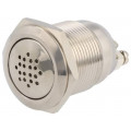 GQ19B-M/24V; Signaller: sound; 85dB; Illumin: none; IP50; Ø19mm; 1÷10mm; 360mW; ONPOW