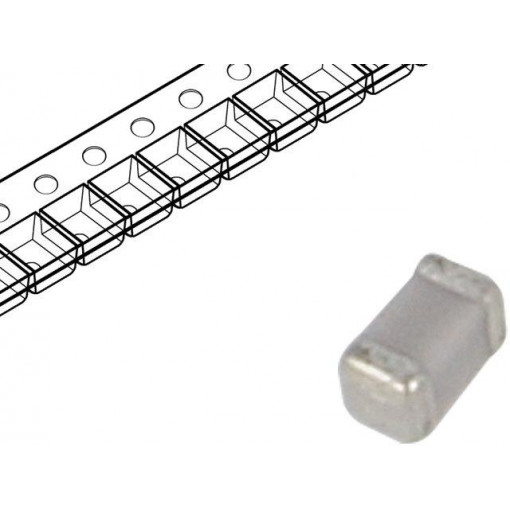 GRM1885C2A102JA01D; Capacitor: ceramic; MLCC; 1nF; 100V; C0G; ±5%; SMD; 0603; Series: GRM; MURATA