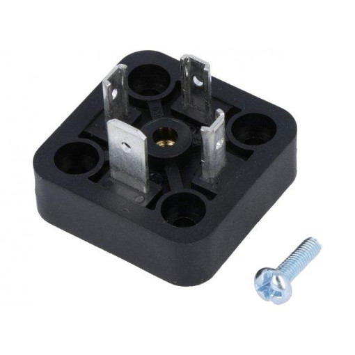 933379100 GSA-U 3000 N LO; Connector: valve connector; socket; form A; 18mm; male; PIN: 4; 16A; HIRSCHMANN