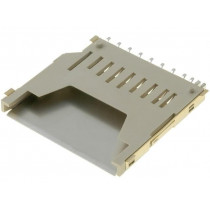 GSD090012SEU; Connector: for cards; SD; without ejector; SMT; AMPHENOL