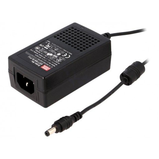 GST18A18-P1J; Power supply: switched-mode; 18VDC; 1A; Out: 5,5/2,1; 18W; -30÷70°C; MEAN WELL