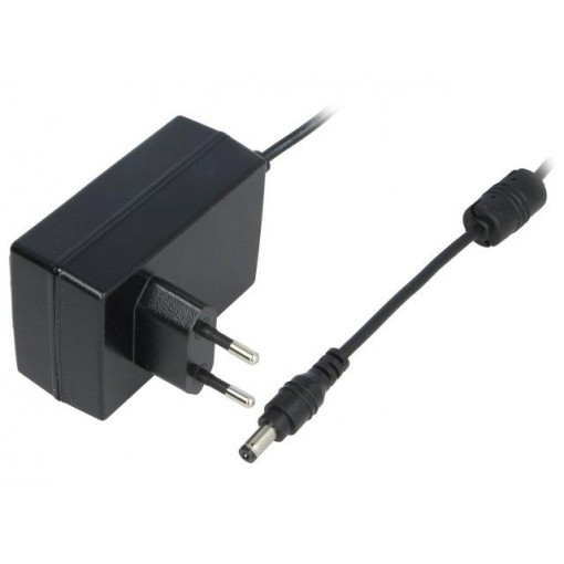 GST18E18-P1J; Power supply: switched-mode; 18VDC; 1A; Out: 5,5/2,1; 18W; Plug: EU; MEAN WELL