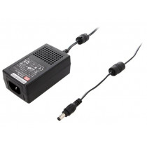 GST25A09-P1J; Power supply: switched-mode; 9VDC; 2.55A; Out: 5,5/2,1; 23W; 85%; MEAN WELL