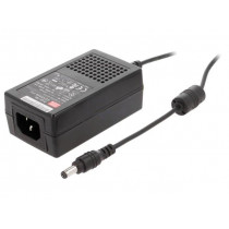 GST25A48-P1J; Power supply: switched-mode; 48VDC; 0.52A; Out: 5,5/2,1; 25W; 89%; MEAN WELL