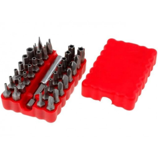 GSD-113; Kit: screwdriver bits; Pcs: 33; 25mm; Package: plastic case; GOLDTOOL GSD-113; Kit: screwdriver bits; Pcs: 33; 25mm; Package: plastic case; GOLDTOOL