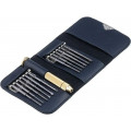 ; Kit: screwdriver bits; 12pcs; Phillips,Torx,flat; Package: bag; GOLDTOOL