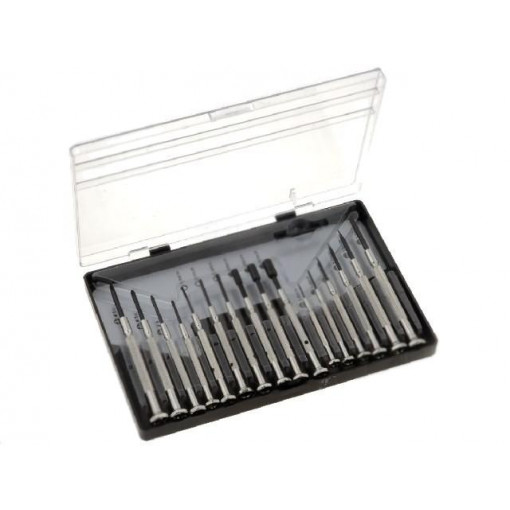 GSD-481; Kit: screwdrivers; Pcs: 16; precision; Package: bag; GOLDTOOL