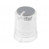 ; Knob; miniature,with pointer; plastic; Øshaft: 6mm; Ø13.3x16.5mm; SR PASSIVES ; Knob; miniature,with pointer; plastic; Øshaft: 6mm; Ø13.3x16.5mm; SR PASSIVES