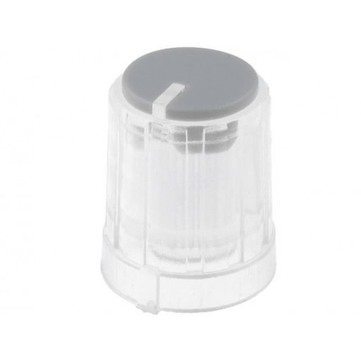 ; Knob; miniature,with pointer; plastic; Øshaft: 6mm; Ø13.3x16.5mm; SR PASSIVES ; Knob; miniature,with pointer; plastic; Øshaft: 6mm; Ø13.3x16.5mm; SR PASSIVES