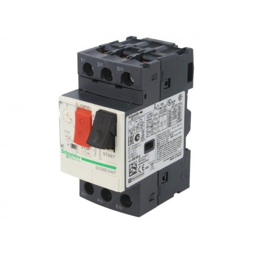 GV2ME14AP; Motor breaker; 3/4kW; 230÷690VAC; DIN; Overcurrent release: 6÷10A; SCHNEIDER ELECTRIC