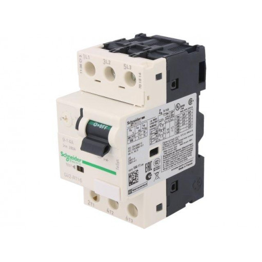 GV2RT16; Motor breaker; 5.5kW; 230÷690VAC; DIN; Overcurrent release: 9÷14A; SCHNEIDER ELECTRIC
