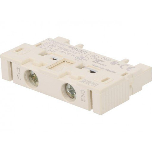 GVAE1; Auxiliary contacts; Auxiliary contacts: NO or NC; front; SCHNEIDER ELECTRIC
