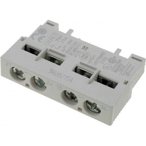 GVAE11; Auxiliary contacts; Auxiliary contacts: NO + NC; front; SCHNEIDER ELECTRIC