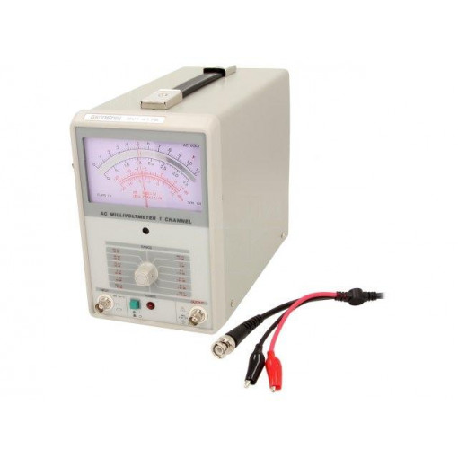 GVT-417B; Millivoltmeter; 2.7g; 130x210x295mm; 300/500V; Plug: EU; GW INSTEK GVT-417B; Millivoltmeter; 2.7g; 130x210x295mm; 300/500V; Plug: EU; GW INSTEK