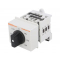 GX1666O48; Switch: voltmeter cam switch; Stabl.pos: 7; 16A; Mounting: DIN; LOVATO ELECTRIC